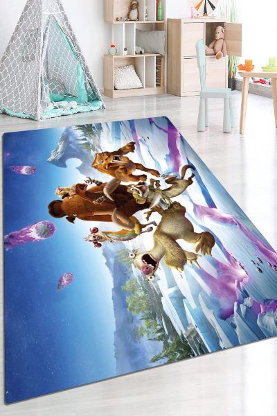 Birkilim Yıkanabilir Dekoratif Halı İpeksi Kaymaz Taban | MLN-IP-HP-646