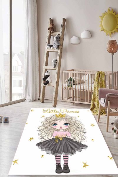 Birkilim Yıkanabilir İpeksi Kaymaz Taban Çocuk Odası Halısı | MLN-IP-HT-280