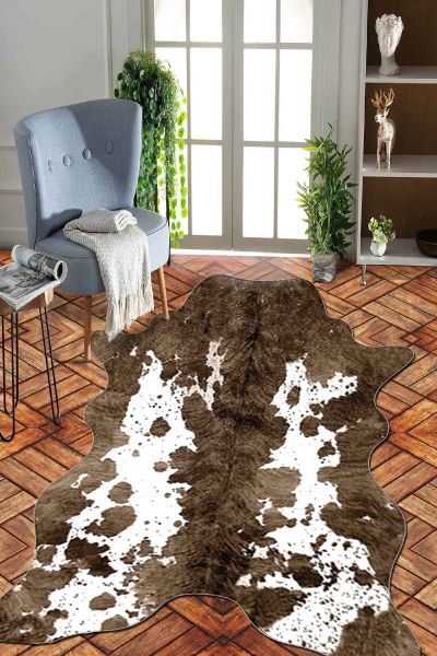 Birkilim Lazer Kesim Yıkanabilir İpeksi Kaymaz Taban Dekoratif Halı | MLN-IP-SD-242