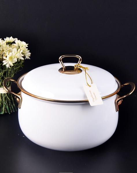 Bayev | Elite Class Beyaz Güveç Tencere