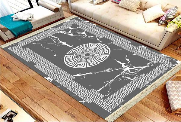 Roland 5'li Yıkanabilir Halı Seti | Gri | roland-3189-grey