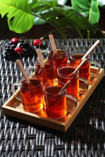 13 Piece Bamboo Tray Tea Set