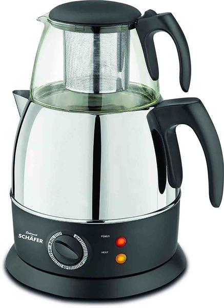 Schäfer 2,1 Litre 1500W Termo Elektrik Çay Makinesi - Gümüş