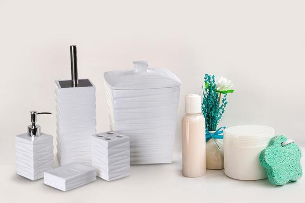 Duygu Classy Banyo Seti 5 Parça Beyaz