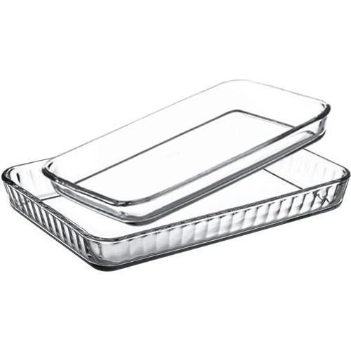 Paşabahçe Premium Büyük ve Küçük 2'li Dikdörtgen Borcam Set