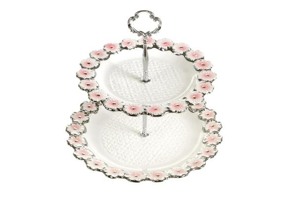 Almina Etajer 2 Katlı Çiçek Desen