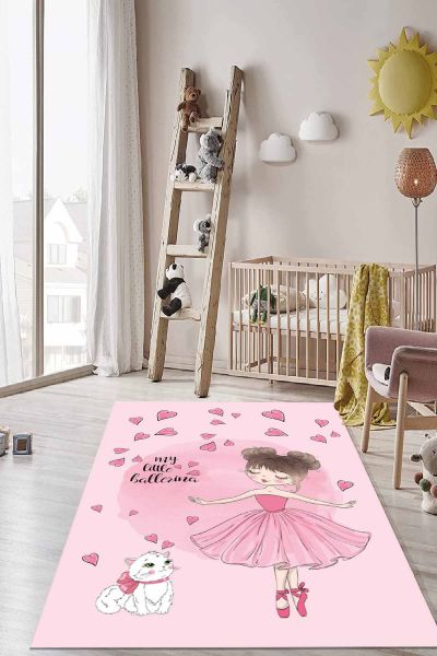 Birkilim Yıkanabilir İpeksi Kaymaz Taban Çocuk Odası Halısı | MLN-IP-HT-1088