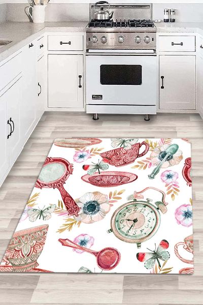 Birkilim Yıkanabilir Dekoratif Halı İpeksi Kaymaz Taban | MLN-IP-HM-587