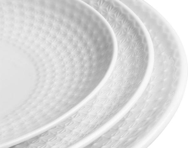 Bricard Celine Porzellan Rundes Servierplatte 30cm | Weiß | BR.201611000017