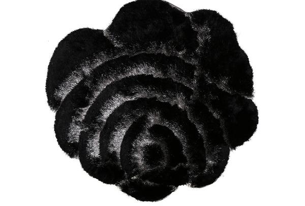 Bavary Banyo ve Kapı Önü Paspası | Gül Şekillli | by-rose-black