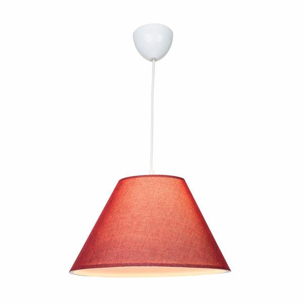 35Lik Stoff Pendelleuchte Tria Claret Red