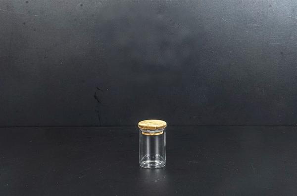 Bayev Bambu Kapaklı 100 ML Yuvarlak Mini Kavanoz -400905-