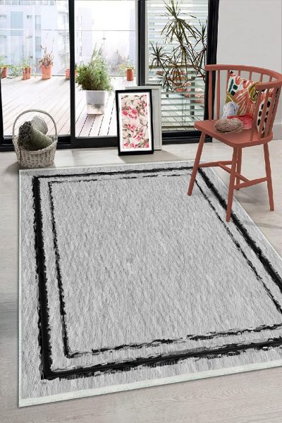 Birkilim Yıkanabilir Dekoratif Halı İpeksi Kaymaz Taban | MLN-IP-HS-261