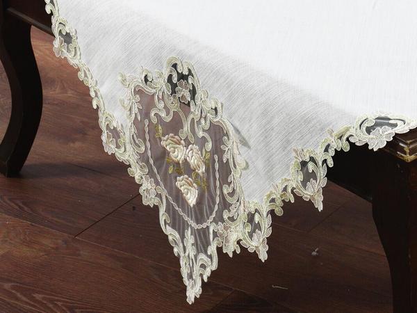 Bella Square Fireplace Table Ecru Powder