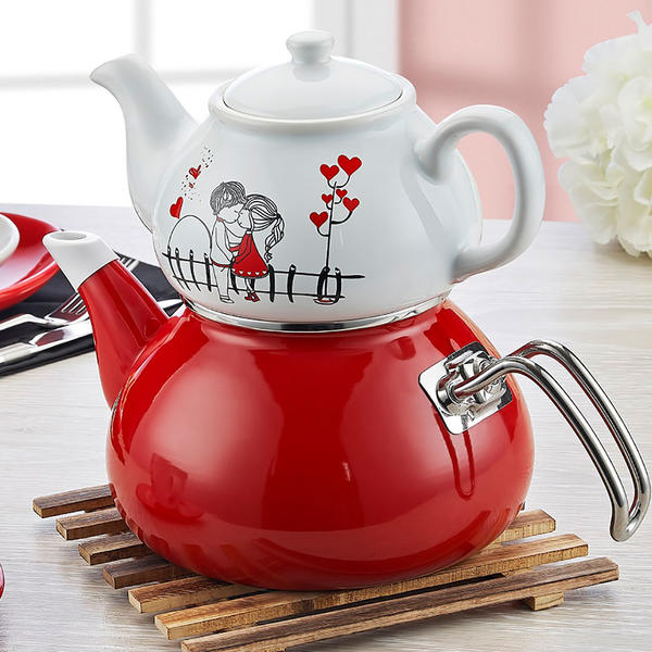 إبريق شاي كيرا وميرا 2 قطعة | كيراميكا