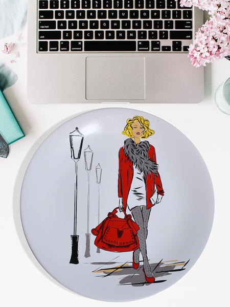 Cool Women Bag Service Plate 6 Pieces | Keramika