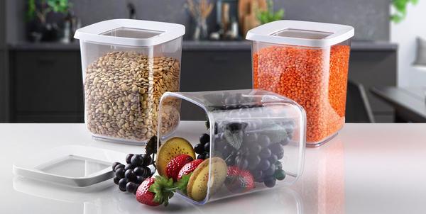 Bayev 3 Lü Kare Saklama Kabı Seti ( 1 LT )