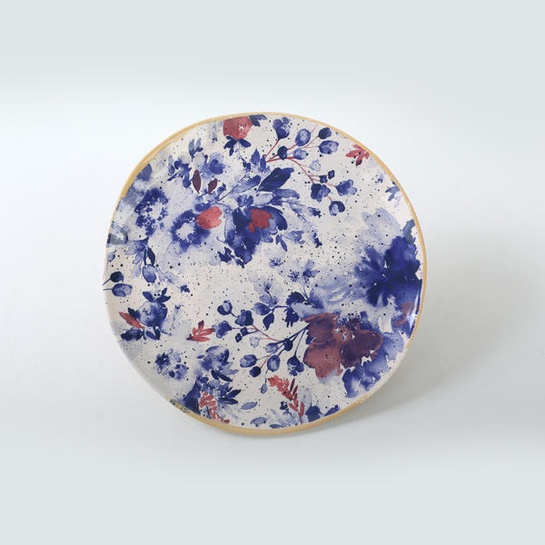 Mimoza Red Organic Cake Plate 20 Cm | Keramika