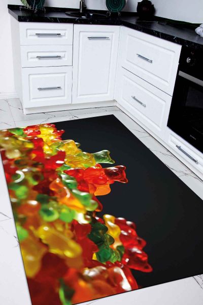 Birkilim Yıkanabilir İpeksi Kaymaz Taban Mutfak Halısı | MLN-IP-SD-182