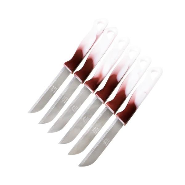 Messermann Germany 6 Adet Bıçak Seti | Paslanmaz Çelik | Bordo