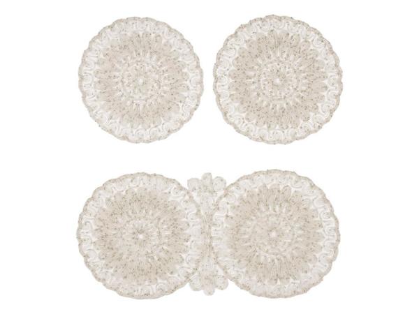 Anglez Kordone İşlemeli Lüx Yatak Odası Takımı Krem Krem