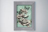 Gül Çerçeve Baskılı MDF Tablo Gül Çerçeve Baskılı MDF Tablo