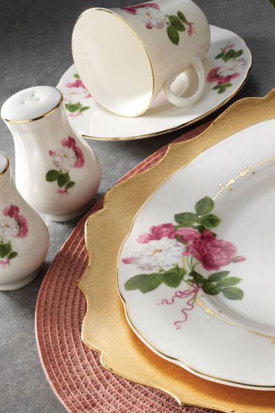 Kütahya Porselen Bone Olympos 36 Parça 9784 Desen Kahvaltı Takımı