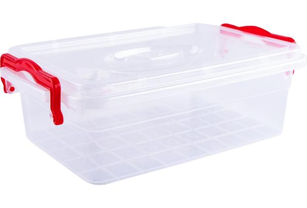 Violet 6 Adet Kapaklı Saklama Kutusu 2.7 Litre | Karışık Renkli | İstiflenebilir | 468-Mix