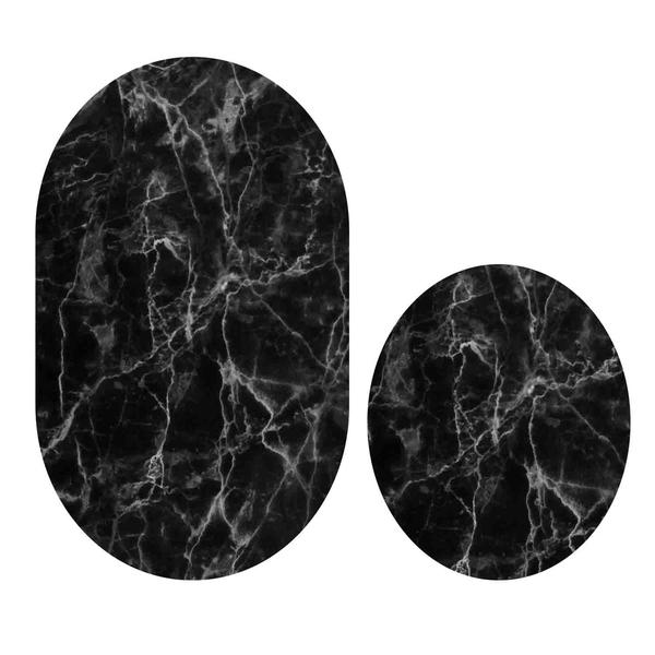 Soley Marble 07 Djt. 2 Piece Bath Mat Set Closet Set 0445 01
