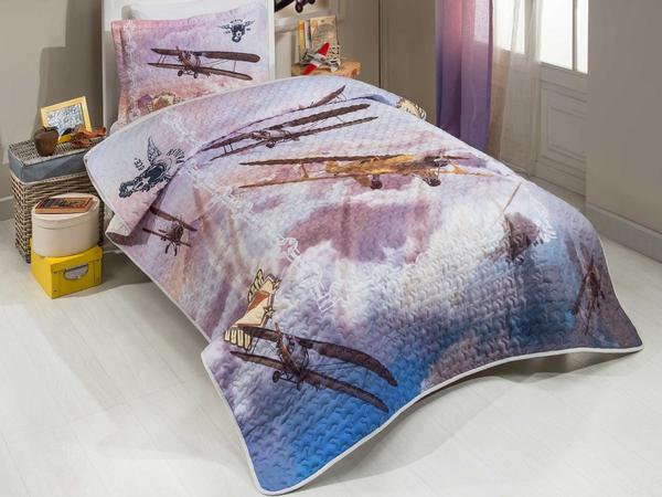 Airforce 3d Tek Kişilik Yatak Örtüsü