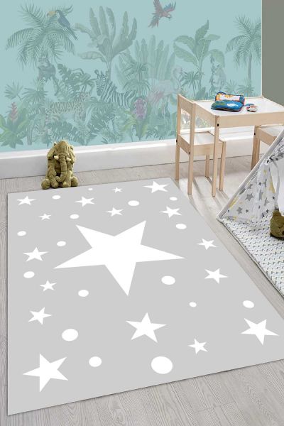 Birkilim Yıkanabilir İpeksi Kaymaz Taban Çocuk Odası Halısı | MLN-IP-HY-1420