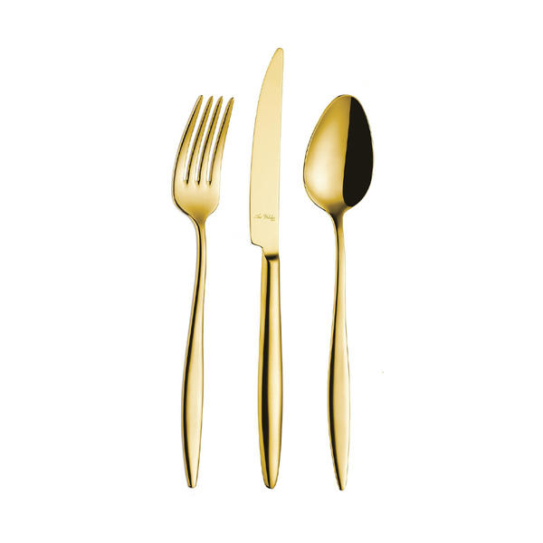 Elegant Gold PVD Cutlery Set 24 Pieces | Aryildiz