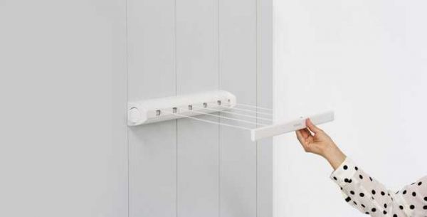 Tantitoni | Beyaz Çekmeli Çamaşır Askısı-22 Metre