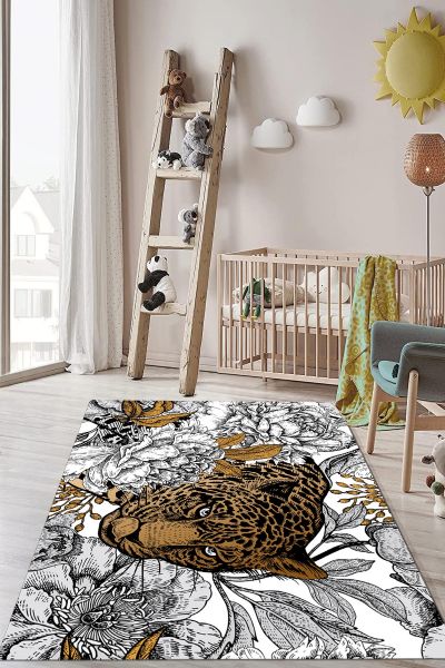 Birkilim Yıkanabilir Dekoratif Halı İpeksi Kaymaz Taban | MLN-IP-HP-714