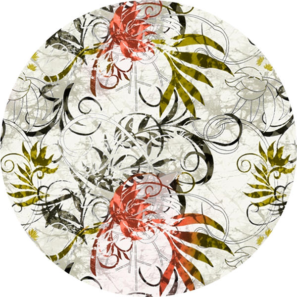 Kozzy Home Yıkanabilir, Deri Kaymaz Taban Yuvarlak Halı 6452 100x100