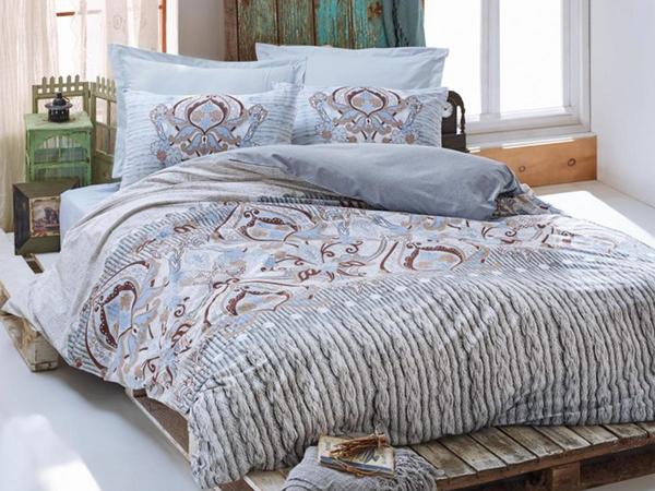 Cotton Box Ranforce Nevresim Takımı Verona Mavi Çift Kişilik | Cotton Box