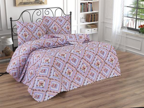 Waben gesteppte Bettdecke Flieder