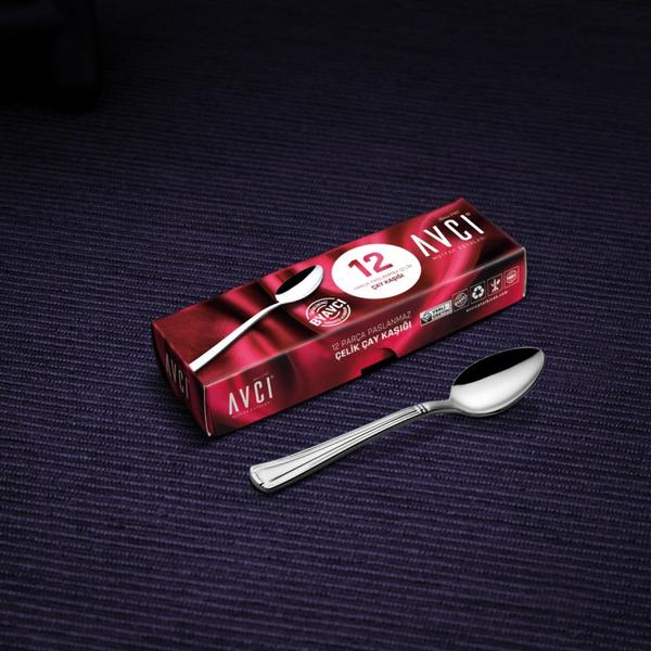 12 قطعة ملعقة صغيرة رقيقة