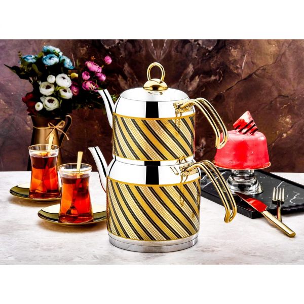 أوز لايف | Nokta Gold-Green إبريق شاي 1200-1600 مل