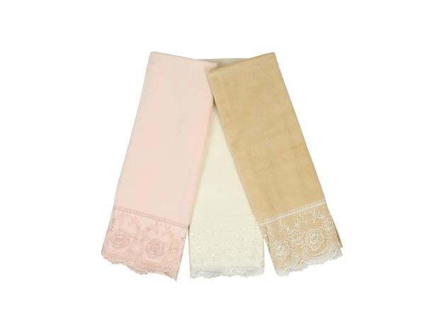 Lot de 3 serviettes en dentelle française Kure