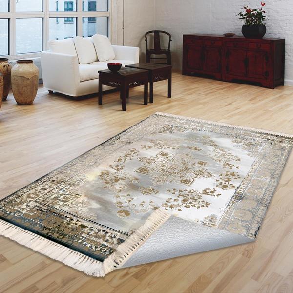 Milano Yıkanabilir Dekoratif Halı Kaymaz Taban | 8mm | MLN-DOT-HT336