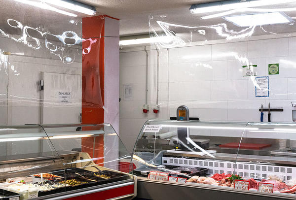 Dekonaz Virüs ve Bakteri Koruyucu | Kasap Koruyucu | Tükürük Koruyucu | PVC | 120cm | WSK-0004