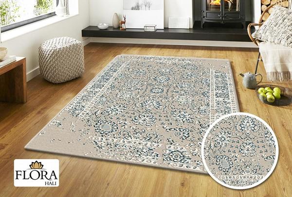 Flora Leo Collection Halı | Mavi | F-4650A-Blue
