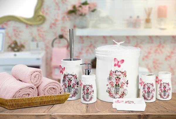 Almina New Bone Banyo | WC Takımı Paris | 6 Parça | Beyaz