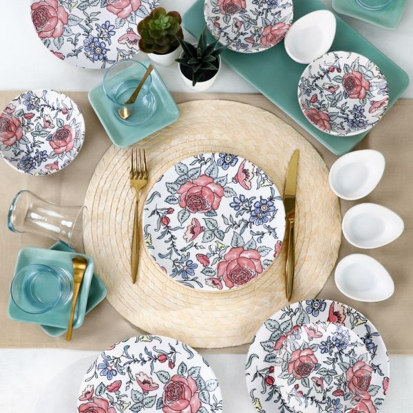 Manolya Kahvaltı Takımı 21 Parça 4 Kişilik - 18235 | Keramika