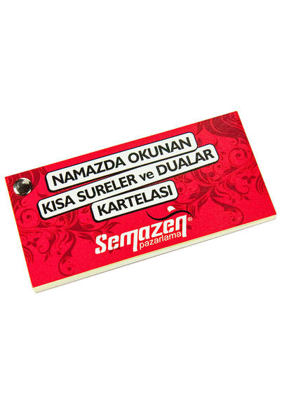 Namazda Okunan Kısa Sureler ve Dualar Kartelası