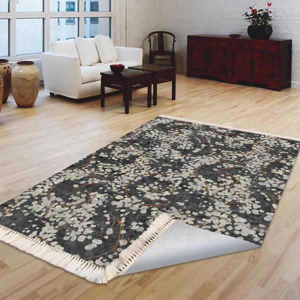 Milano Yıkanabilir Dekoratif Halı Kaymaz Taban | 8mm | MLN-DOT-HT455