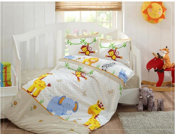 De housse de couette pour bébé Class Tierre beige | Classe bébé