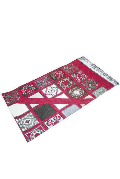 Economic Forty Patch Taffeta Prayer Rug - Red