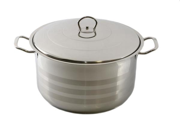 Almina Paslanmaz Çelik Tencere 12 Litre | Gümüş | AL-2400